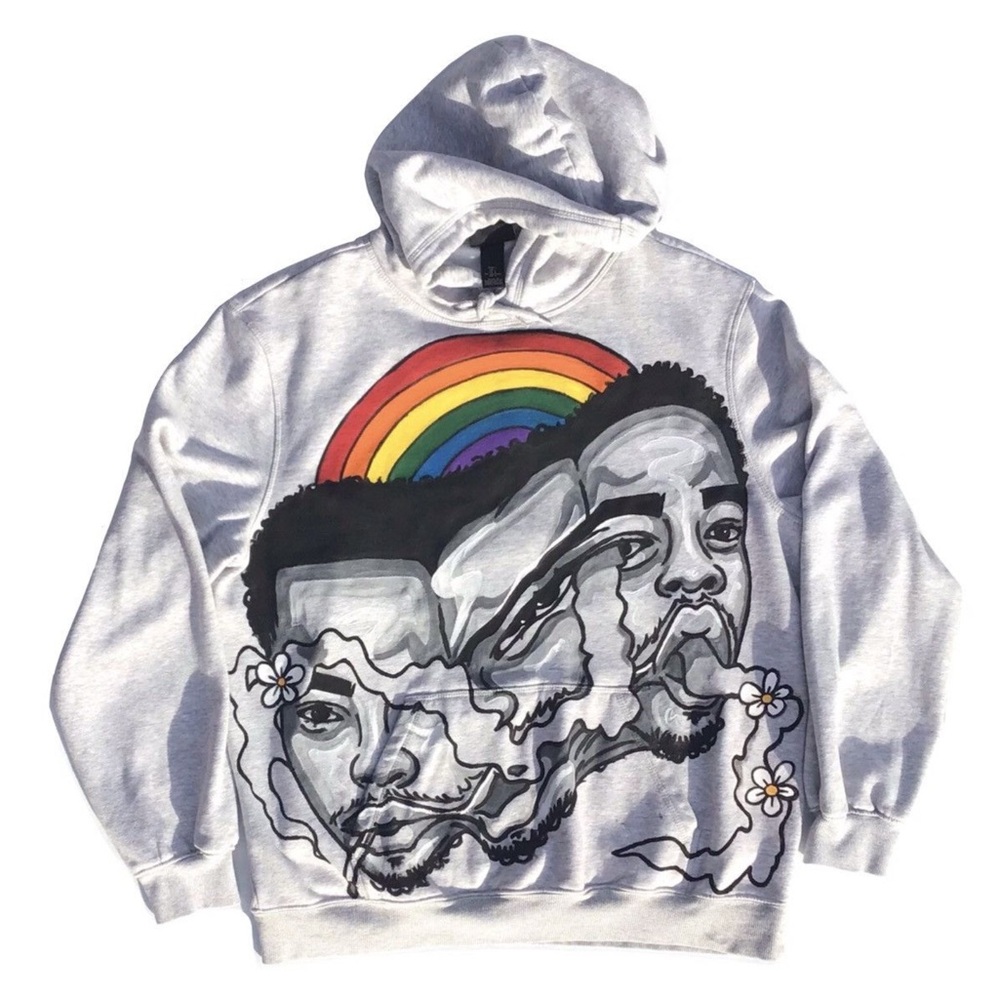 Painted hoodie- time warp